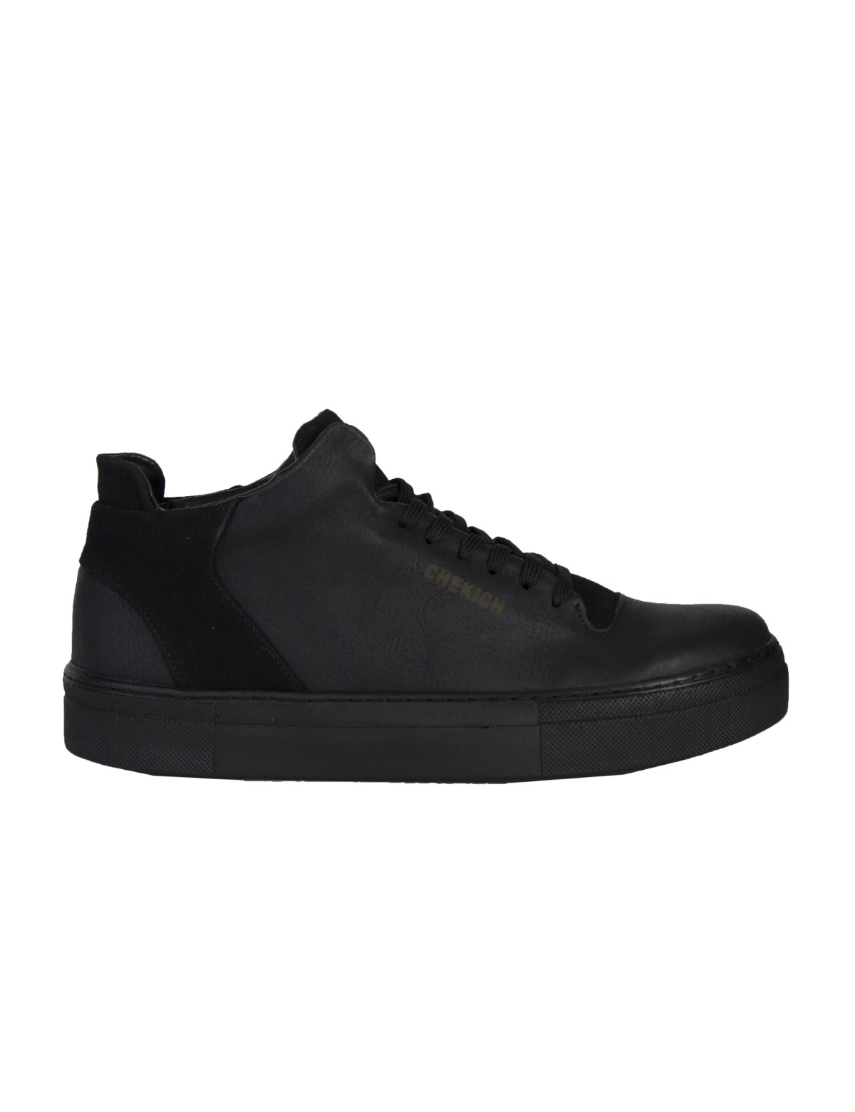 Ανδρικά μαύρα Sneakers δερματίνη CH004S φωτογραφία